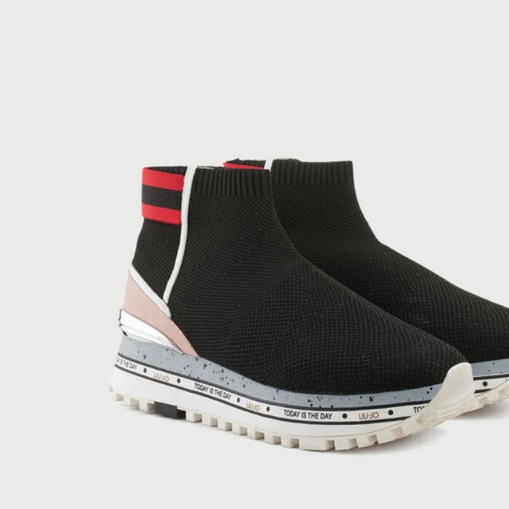 AUTHENTIC LIU JO Milano Sock sneakers with platform sole - Picture 3 of 9